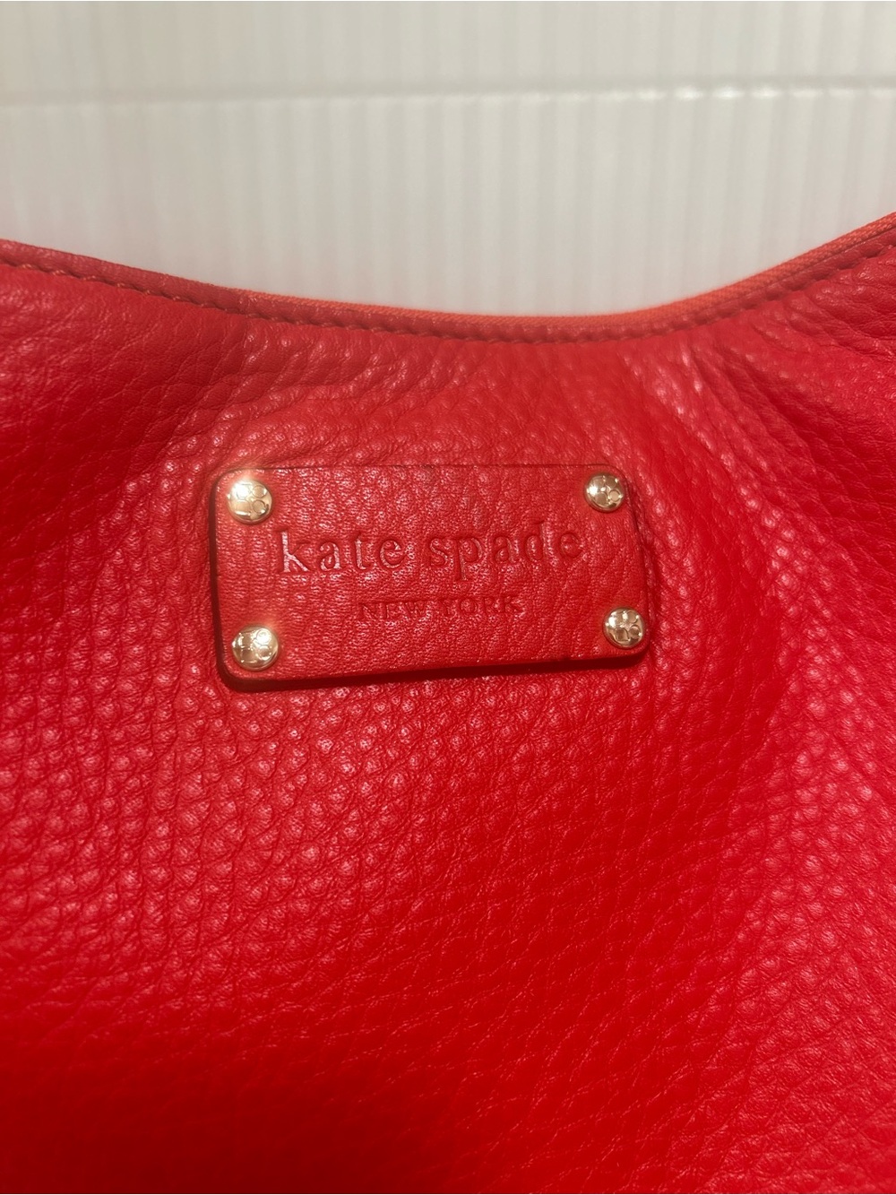 Kate Spade | Cheltenham Large Lucia Shoulder Bag | Persimmon Red - Picture 9 of 15